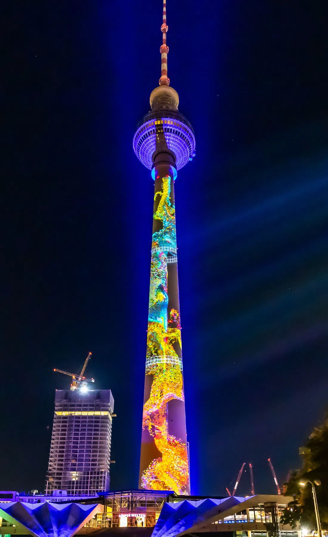 Walking Berlin at Night Through the Festival of Lights
