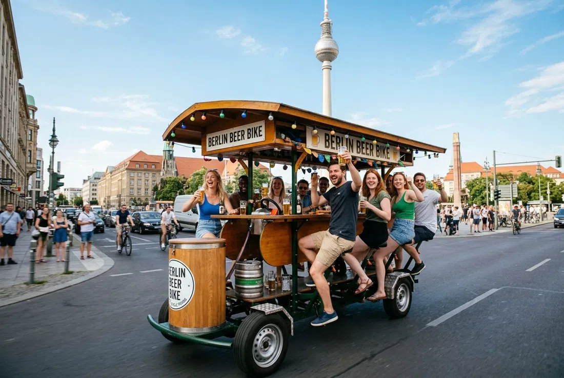 A Berlin beer bike