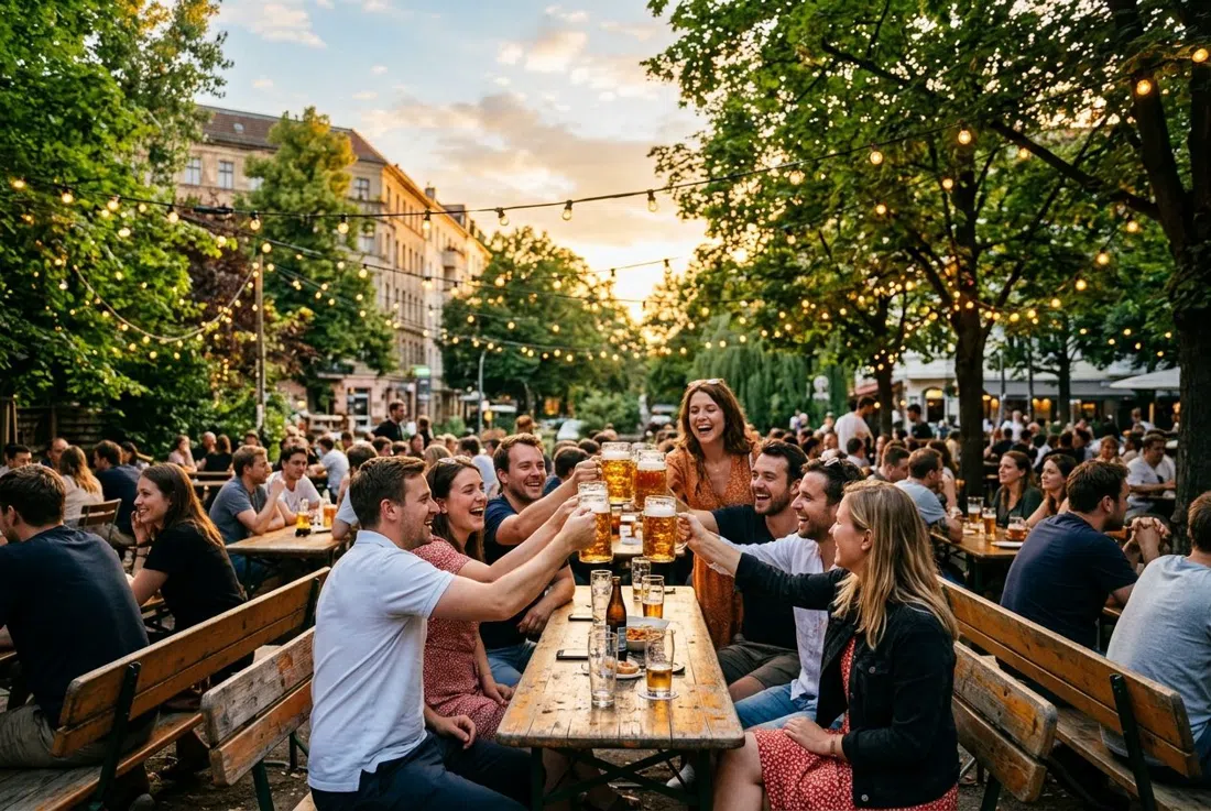 A Berlin beer garden